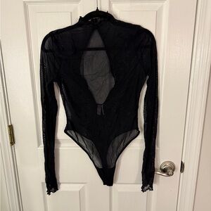 Black Sheer Bodysuit